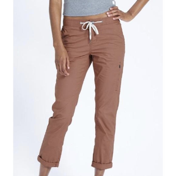 Vuori Pants - Vuori The Rise/The Shine Drawstring Ripstop Pants in Clay/Rust (Size XS)